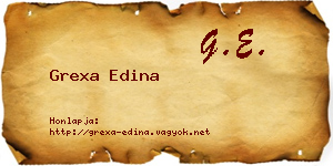 Grexa Edina névjegykártya
